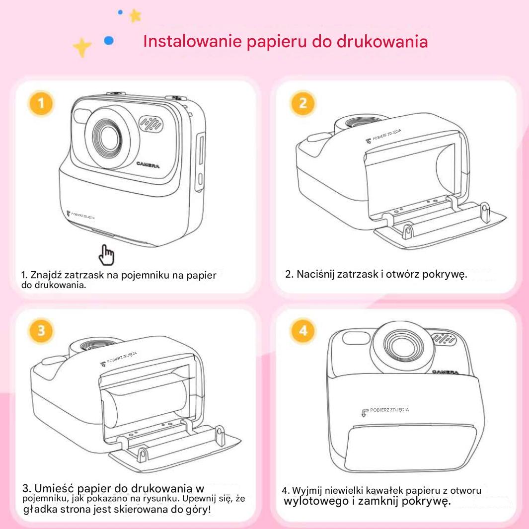 Aparat dziecięcy 2 w 1 – zdjęcia, nagrywanie, gry i galeria