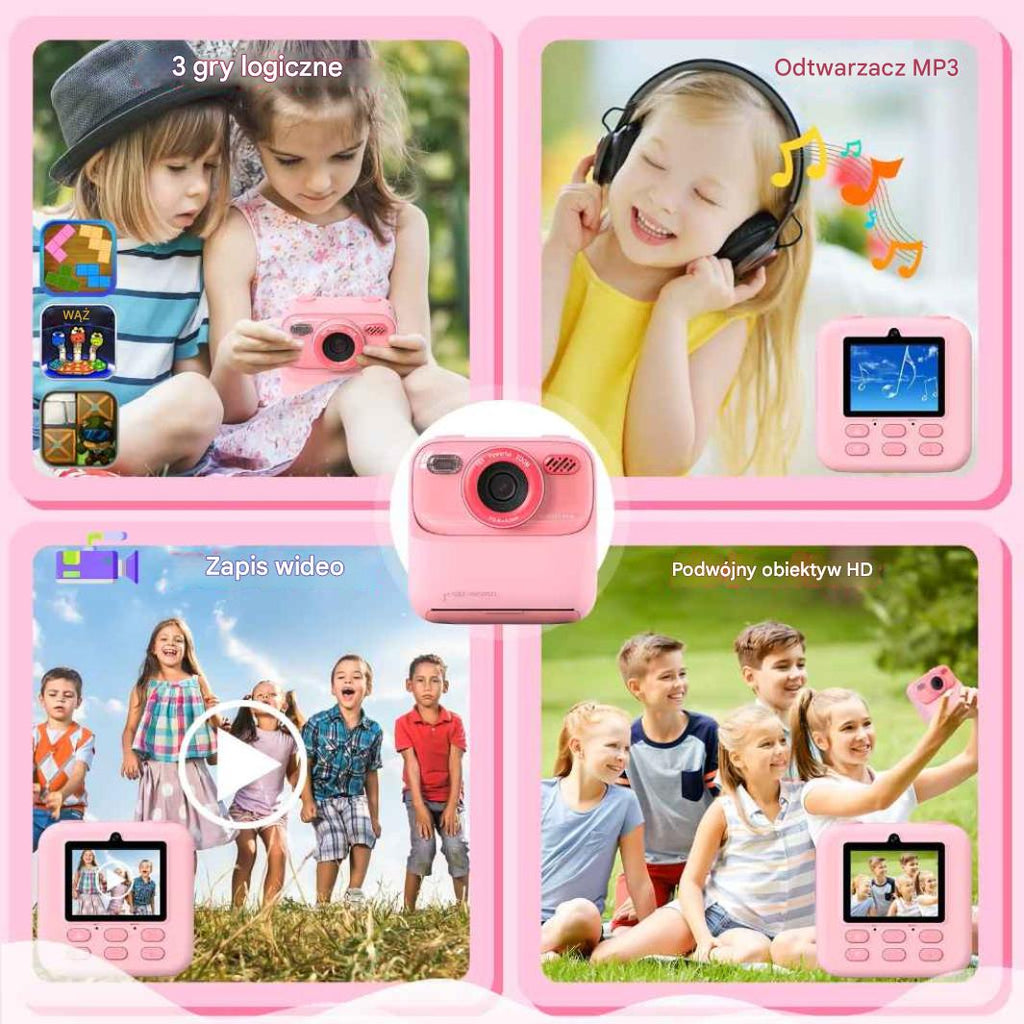 Aparat dziecięcy 2 w 1 – zdjęcia, nagrywanie, gry i galeria